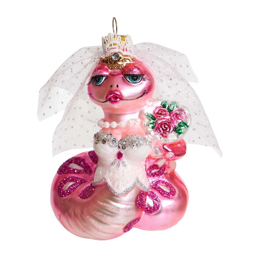Ёлочная игрушка Змея свадебный образ Holiday Classics | Фото 1