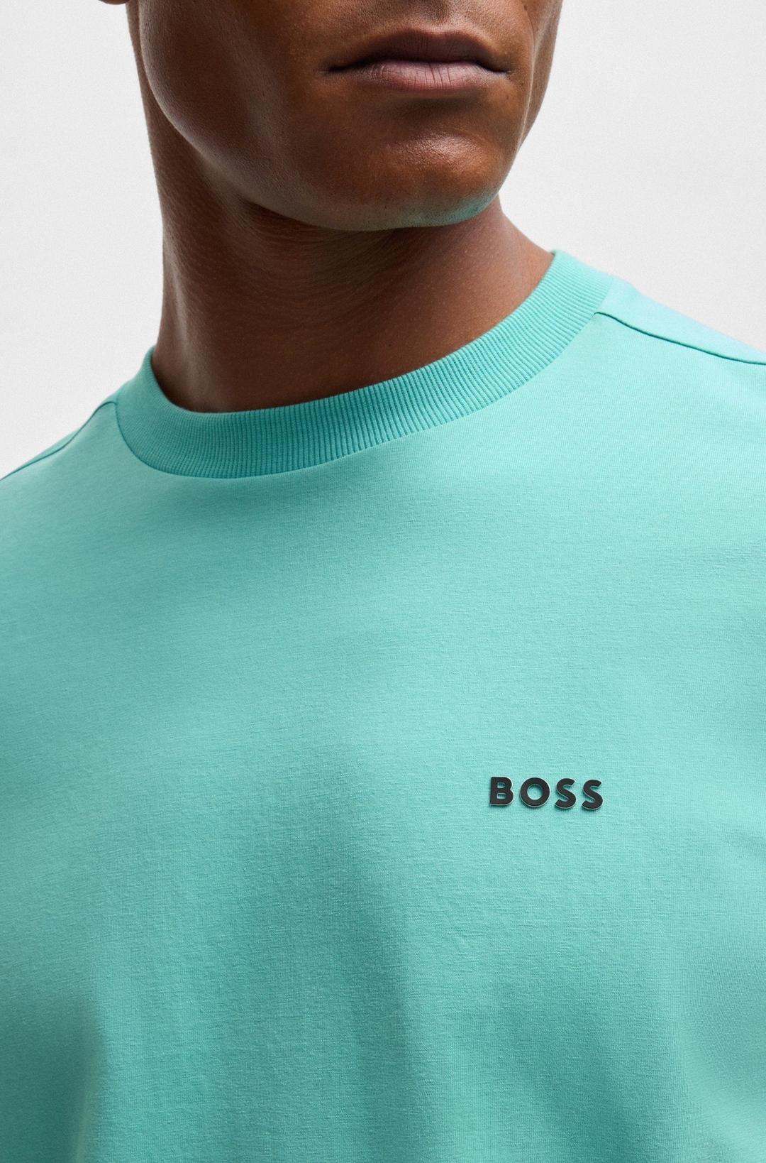 Мужская футболка из эластичного хлопка BOSS | Фото 4