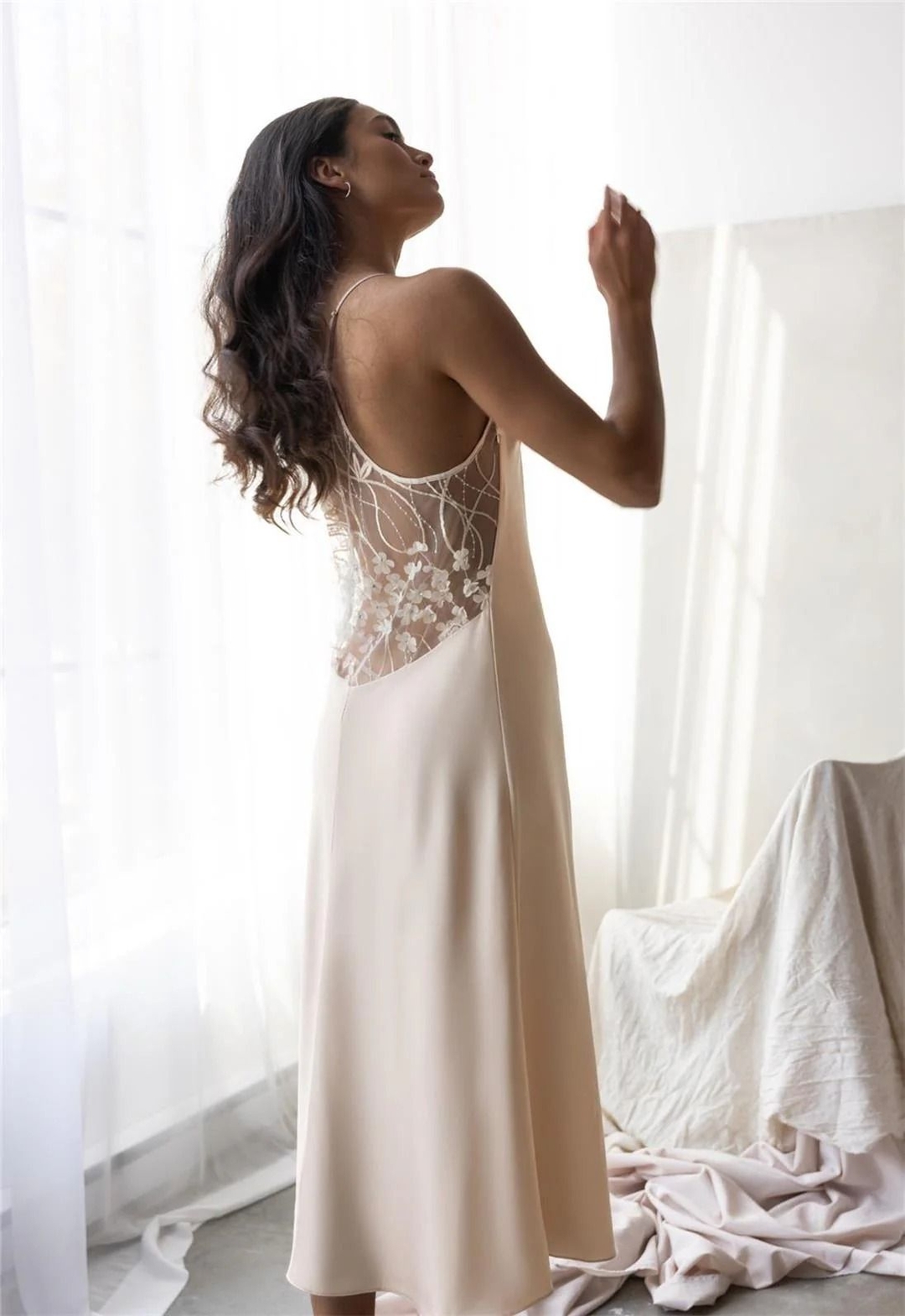Сорочка с кружевной спиной Rya Kiss Gown | Фото 4