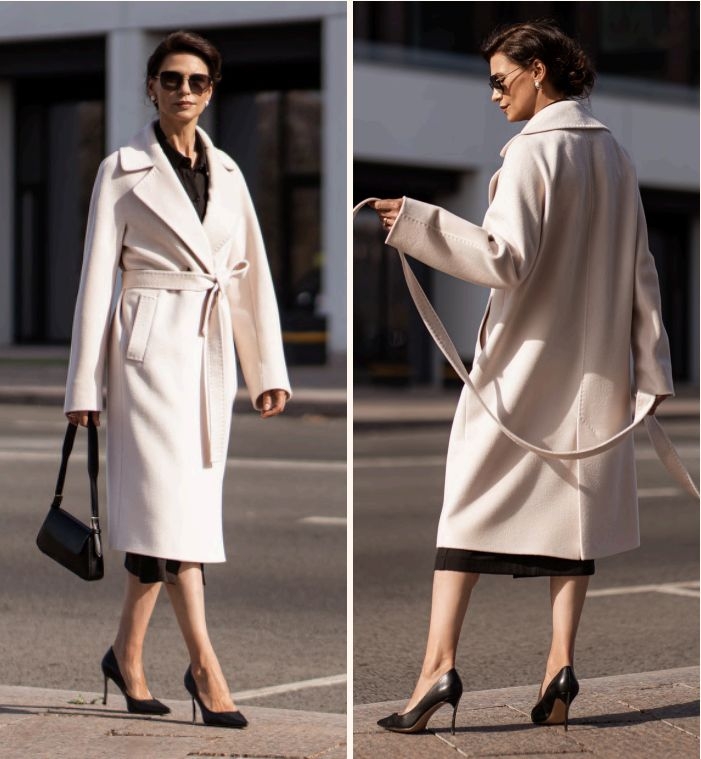 Женское двубортное пальто Dolche Moda       | Фото 2