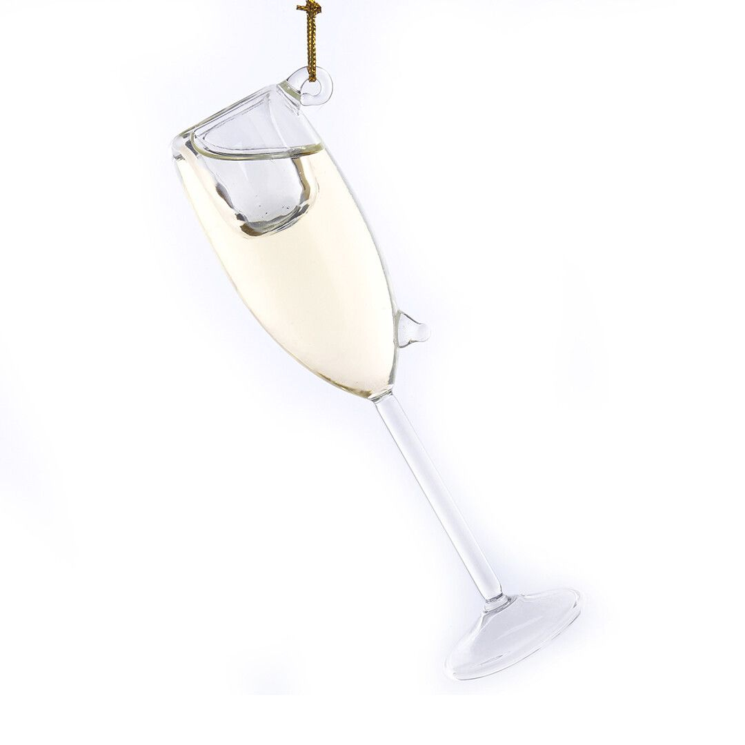 Ёлочная игрушка Бокал шампанского, Kurt S. Adler, 10,5 см | Фото 1