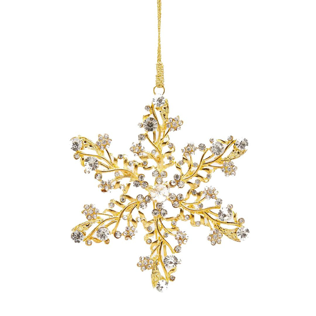 Елочная игрушка Снежинка EDG, 10 см | Фото 1