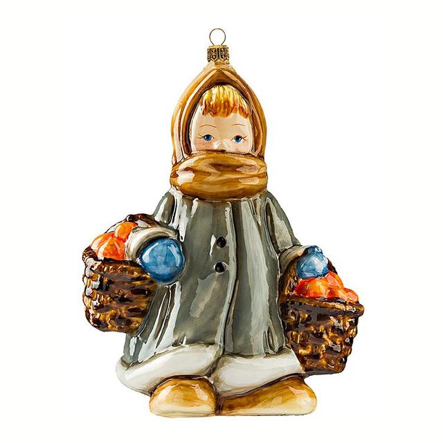 Ёлочная игрушка Девочка с апельсинами, Atlas Art