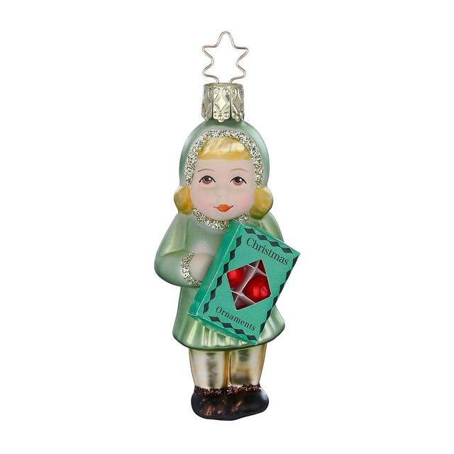 Ёлочная игрушка Девочка с игрушками Inge Glas