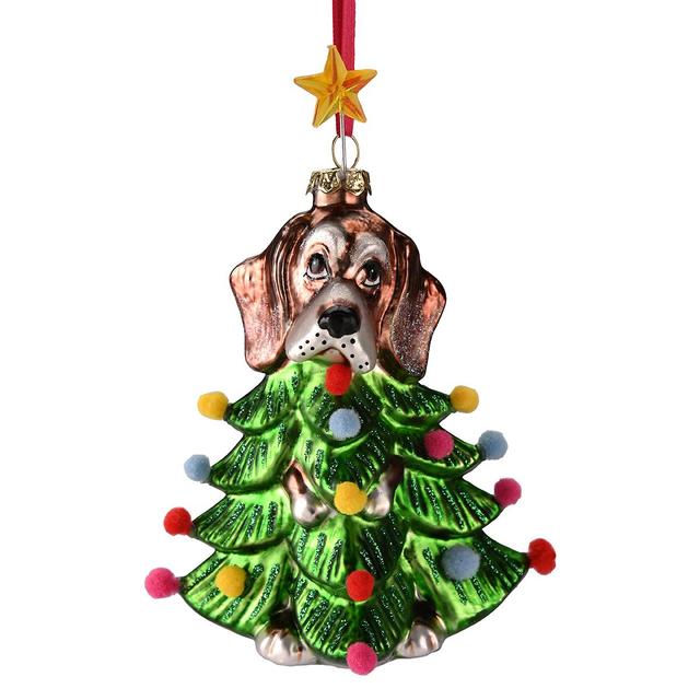 Ёлочная игрушка Дог в костюме елки  Gift Company