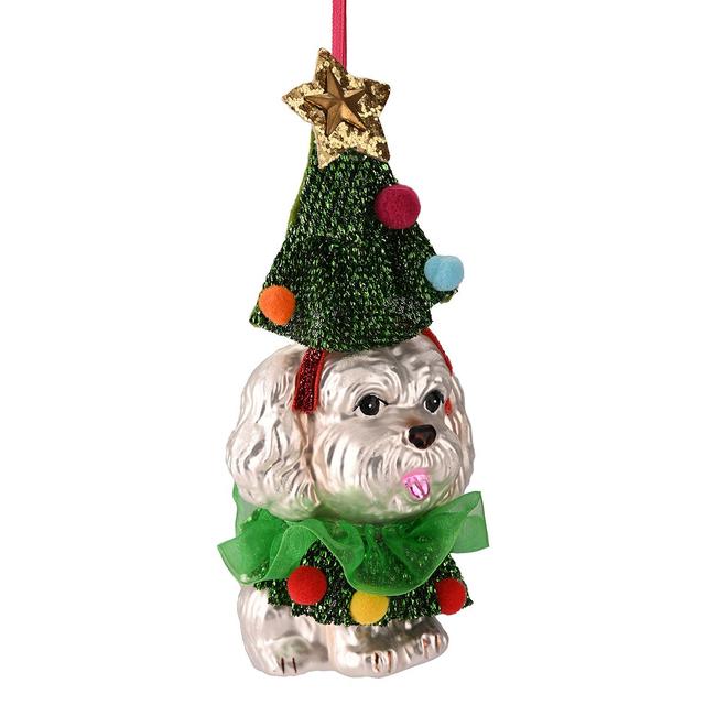Ёлочная игрушка  Болонка в костюме елки Gift Company