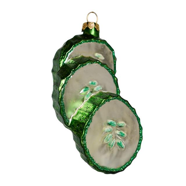 Ёлочная игрушка Огурец нарезка Holiday Classics