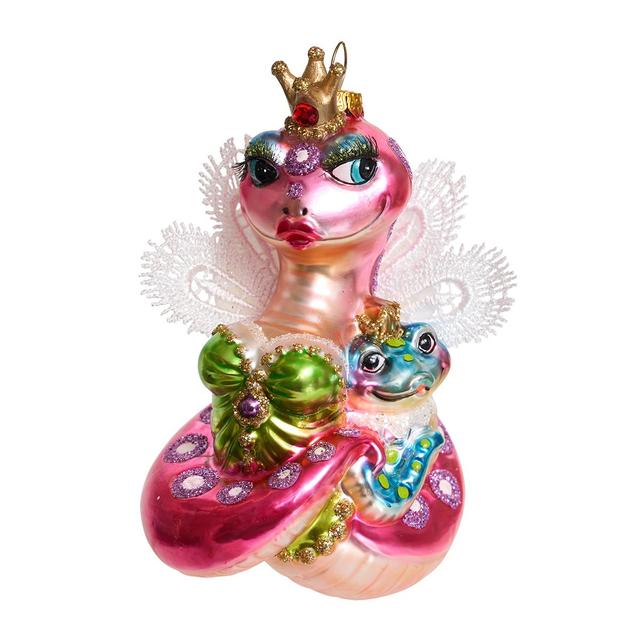 Ёлочная игрушка Змея королева и принцесса Holiday Classics