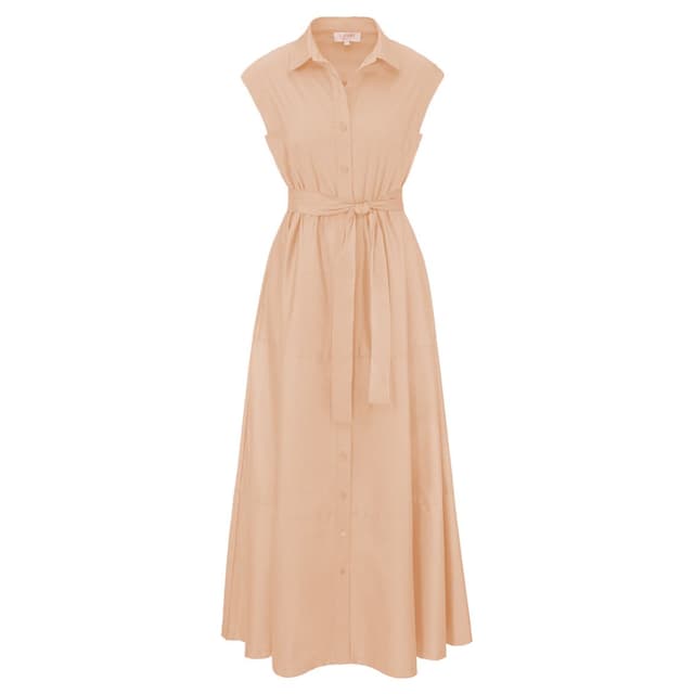 Платье-рубашка без рукавов CAT NOIR