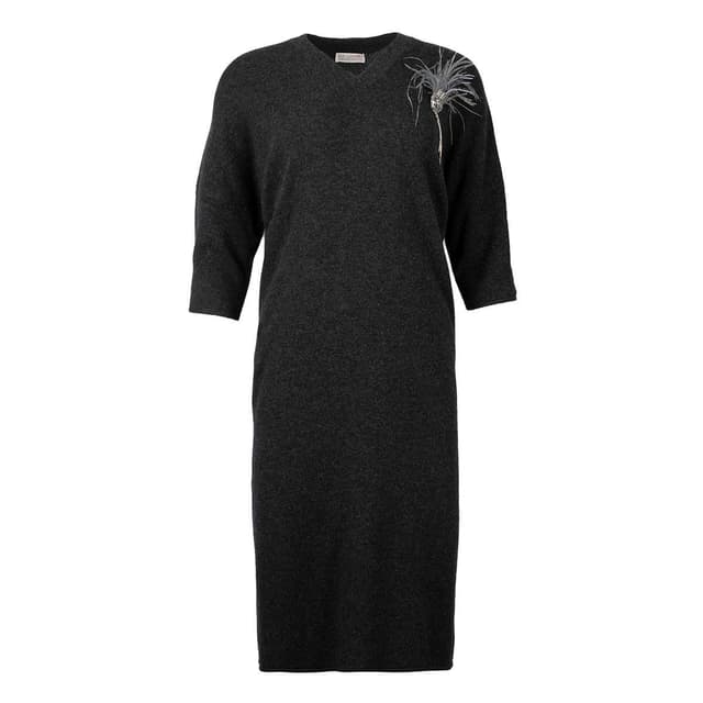 Платье c брошью MIR CASHMERE