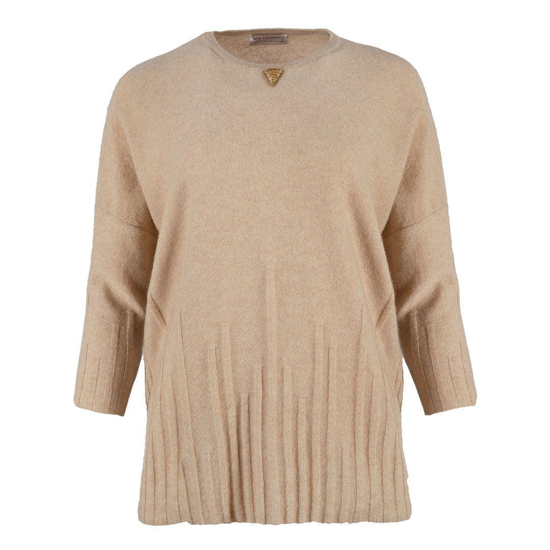 Женский кашемировый джемпер с рукавами 3/4 MIR CASHMERE | Фото 1