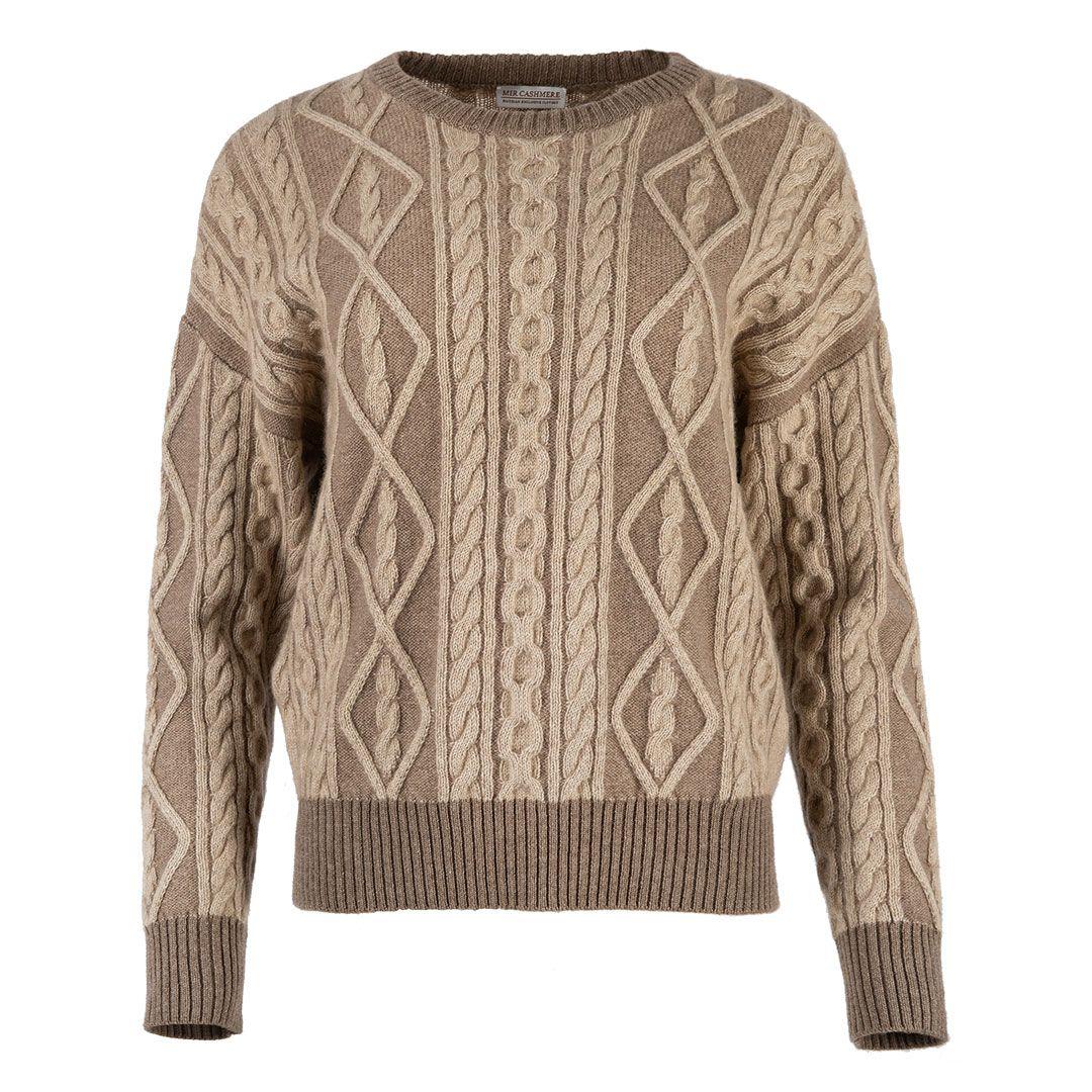 Женский кашемировый джемпер с узором MIR CASHMERE | Фото 1