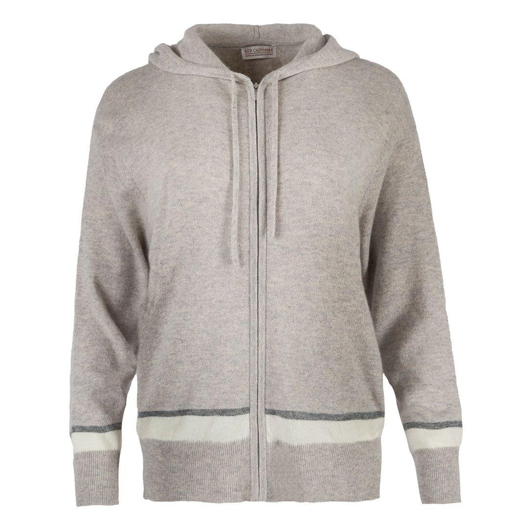 Женское кашемировое худи на молнии MIR CASHMERE | Фото 1