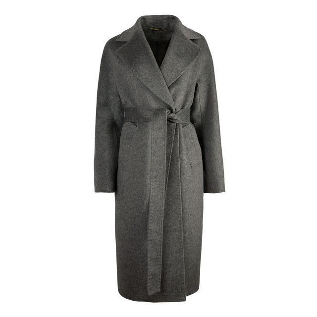 Женское серое пальто Dolche Moda      