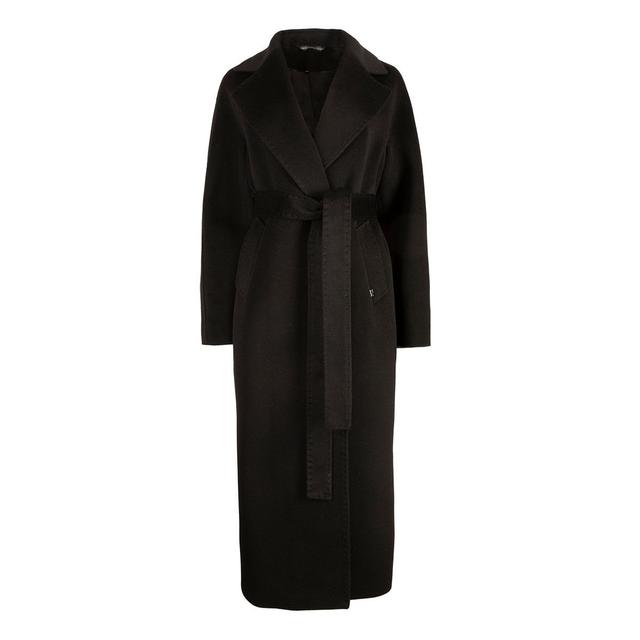 Женское чёрное пальто Dolche Moda      