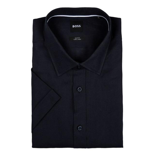 Мужская рубашка с короткими рукавами BOSS Black