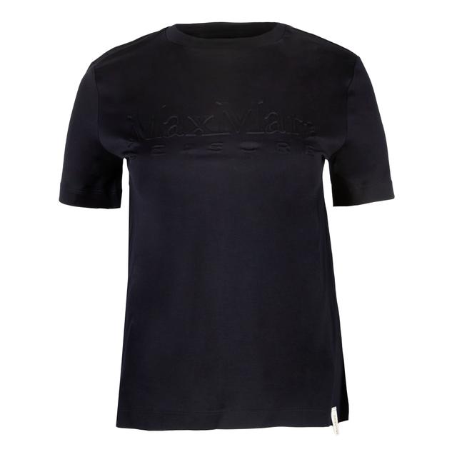 Женская футболка с объемным логотипом Max Mara Leisure