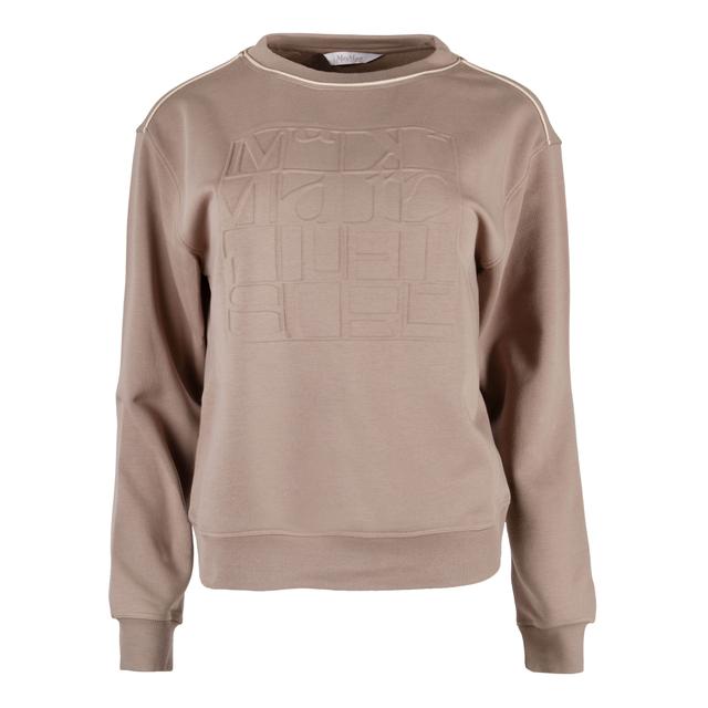 Женский свитшот с объёмным логотипом Max Mara Leisure