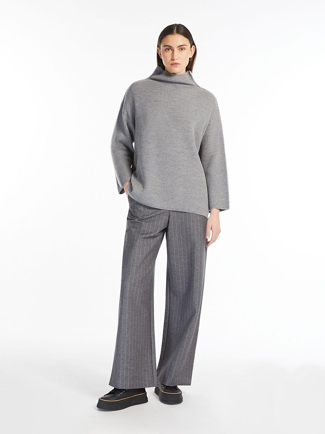 Женские трикотажные брюки в полоску Max Mara Leisure | Фото 4