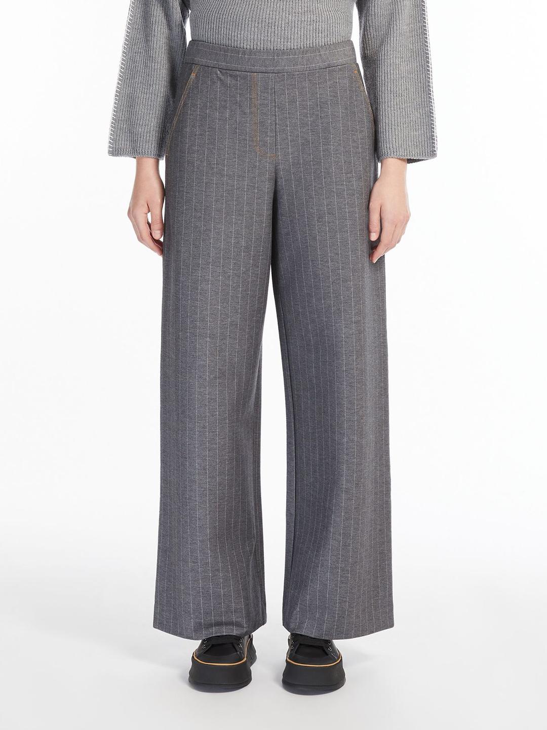 Женские трикотажные брюки в полоску Max Mara Leisure | Фото 2