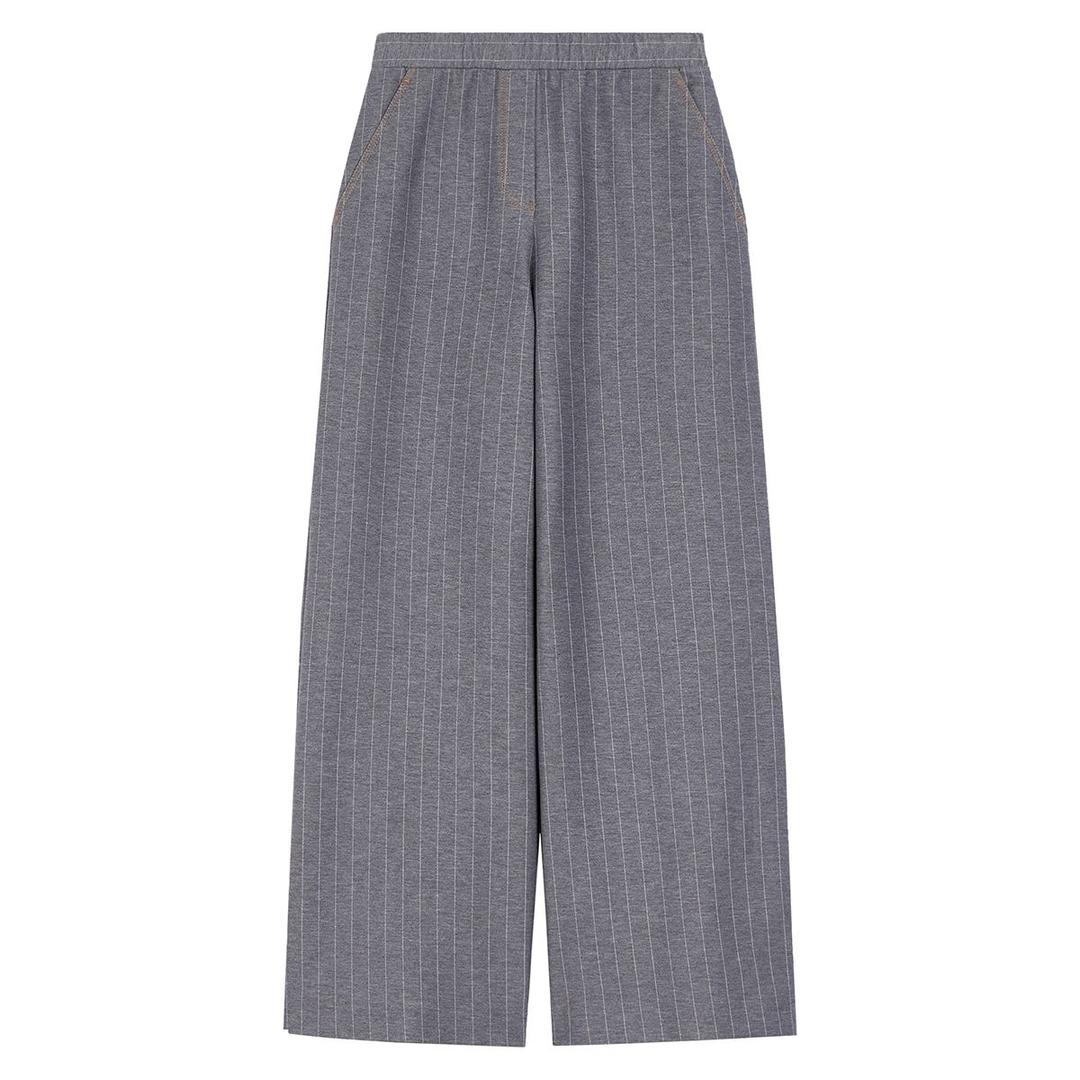 Женские трикотажные брюки в полоску Max Mara Leisure | Фото 1