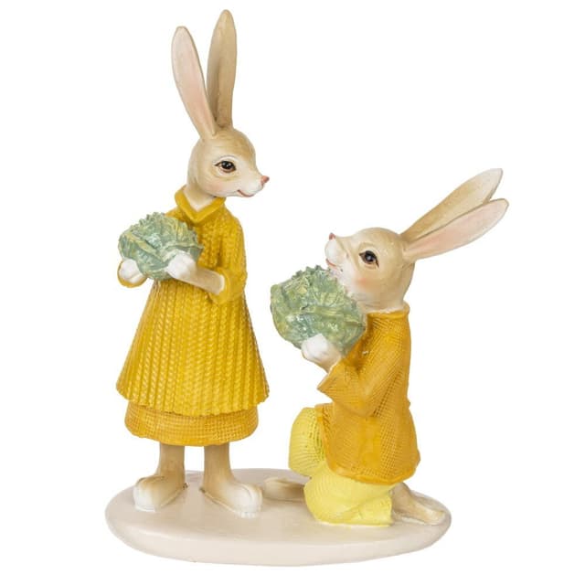 Скульптура Зайцы с капустой