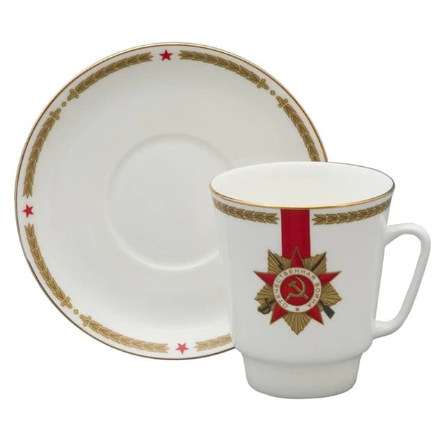 Кофейная пара ИФЗ 80 лет Победы, 175 мл