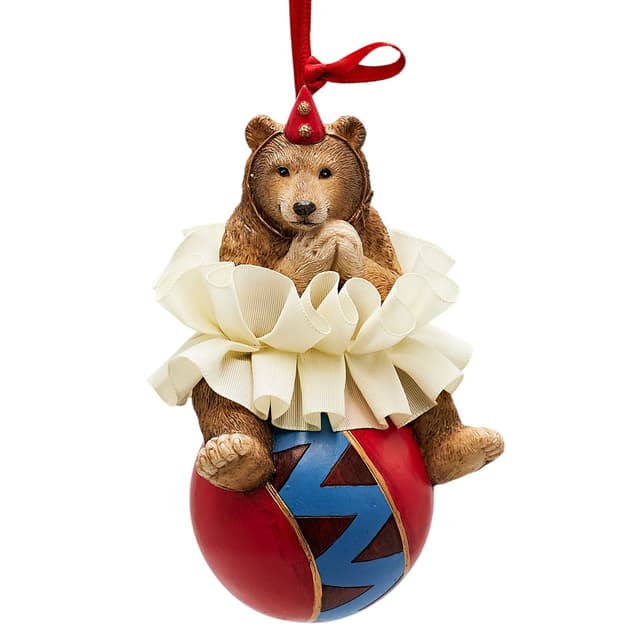 Елочная игрушка Мишка на шаре