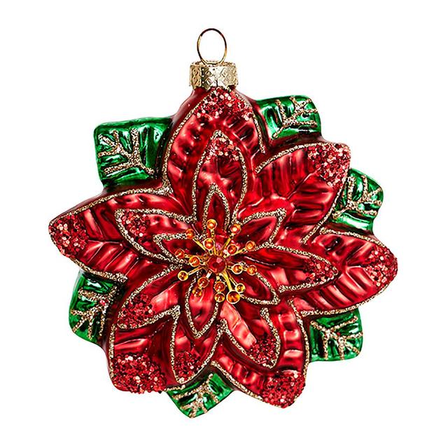 Ёлочная игрушка Пуансеттия Holiday Classics