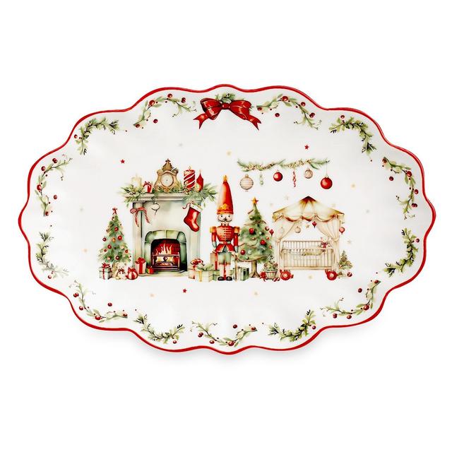 Блюдо сервировочное Рождественский винтаж Decor Detable
