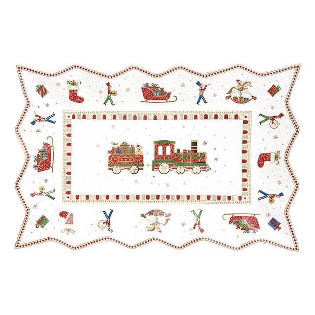 Блюдо сервировочное Easy Life, Полярный экспресс, 35*23 см