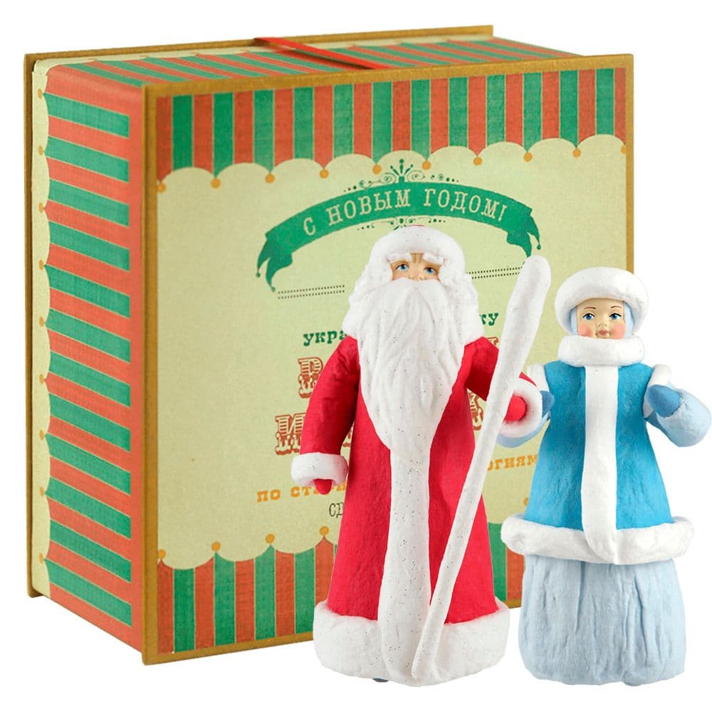 Набор елочных игрушек Дед Мороз и Снегурочка Душистыя радости | Фото 1