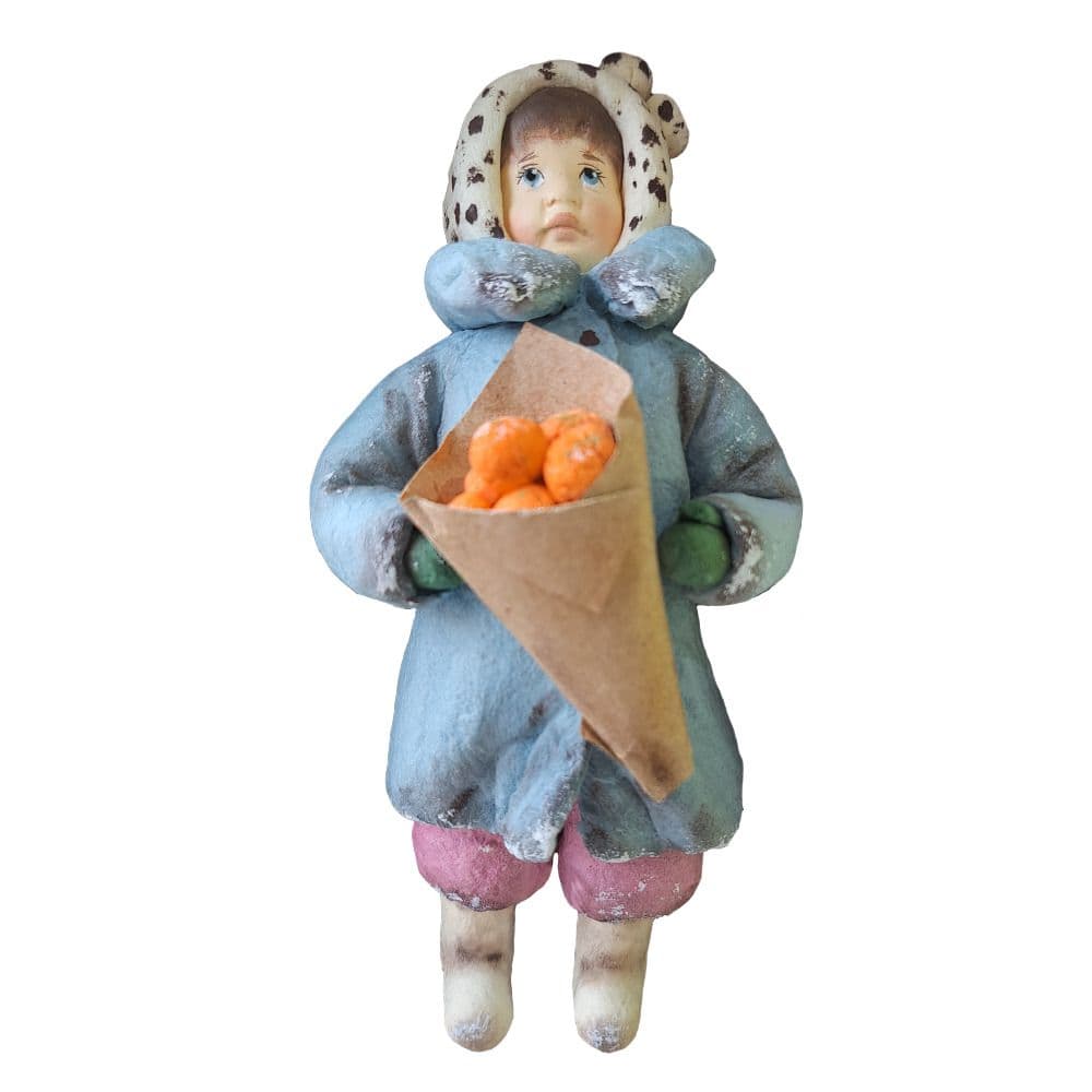 Ёлочная игрушка Девочка с мандаринами Душистыя радости | Фото 1