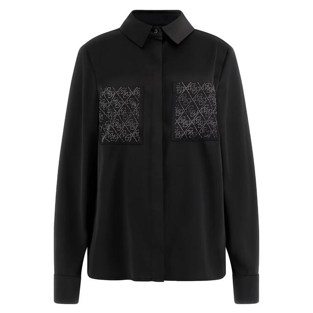 Женская атласная рубашка GUESS