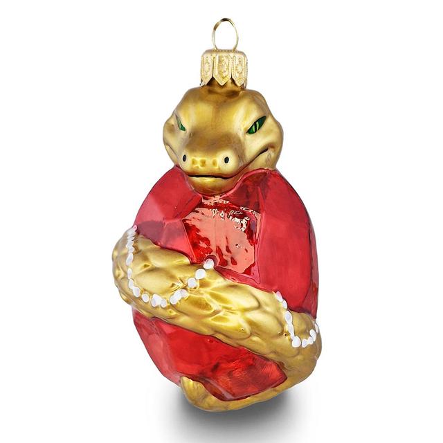 Ёлочная игрушка Змея на рубине Ленигрушка