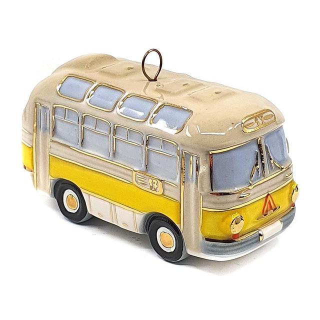 Ёлочная игрушка Автобус Фарфоровая мануфактура