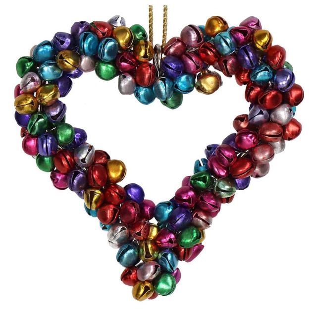 Ёлочная игрушка Сердце Бубенцы Kersten