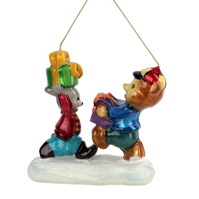 Ёлочная игрушка Мишка с зайцем, Komozja Family