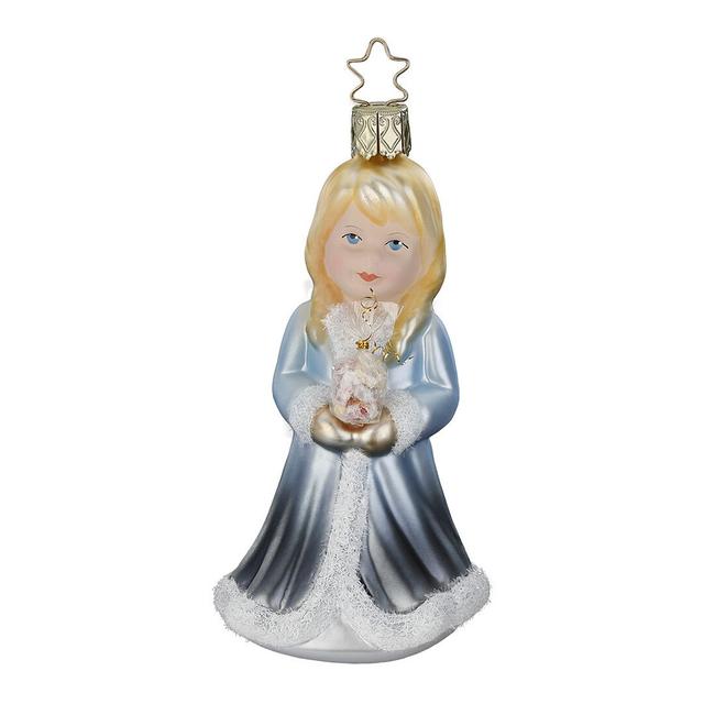 Ёлочная игрушка Девочка с подарками, Inge Glas, 12 см