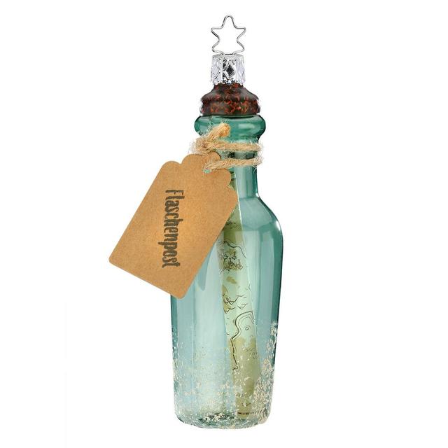 Ёлочная игрушка Послание в бутылке, Inge Glas, 13 см