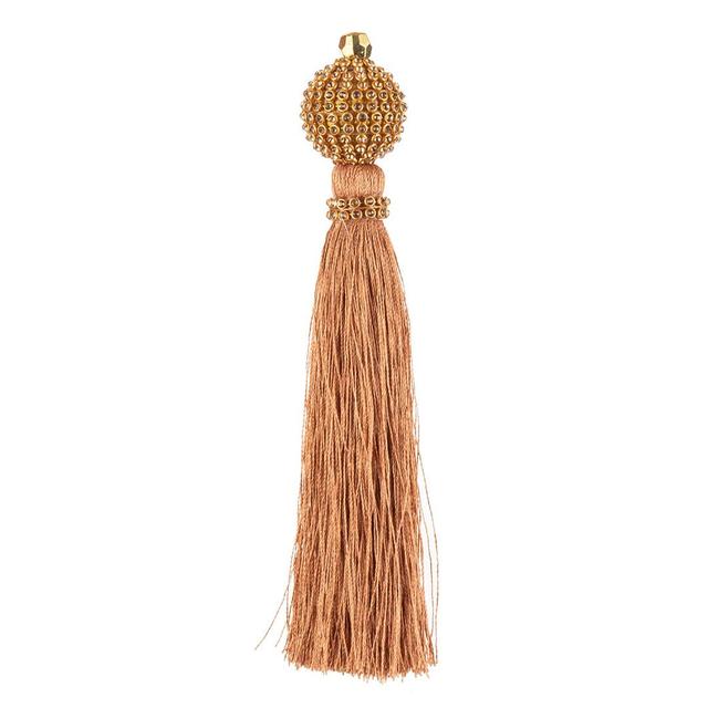 Ёлочная игрушка кисточка с шаром из страз, Karlsbach, 15 см