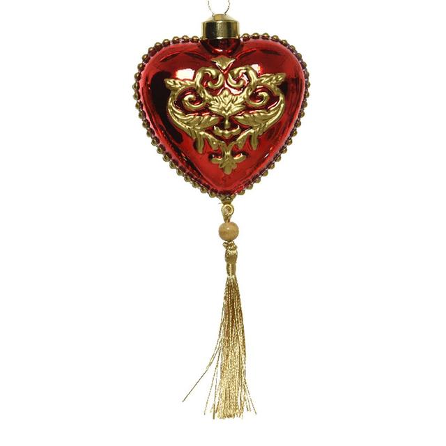 Ёлочная игрушка Сердце в ассортименте Kaemingk, 9 см