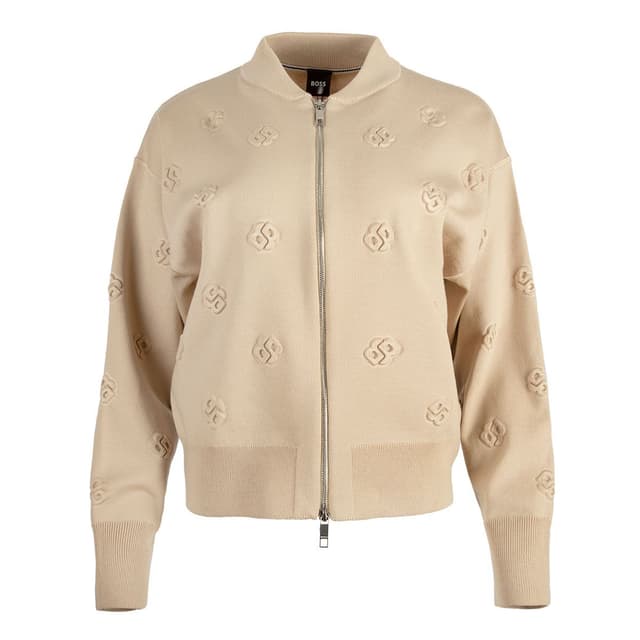 Женский бомбер с монограммой BOSS