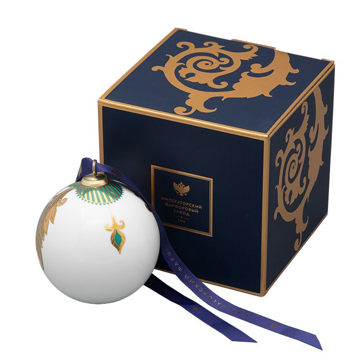 Ёлочная игрушка Шар ИФЗ, Рождественские узоры | Фото 1
