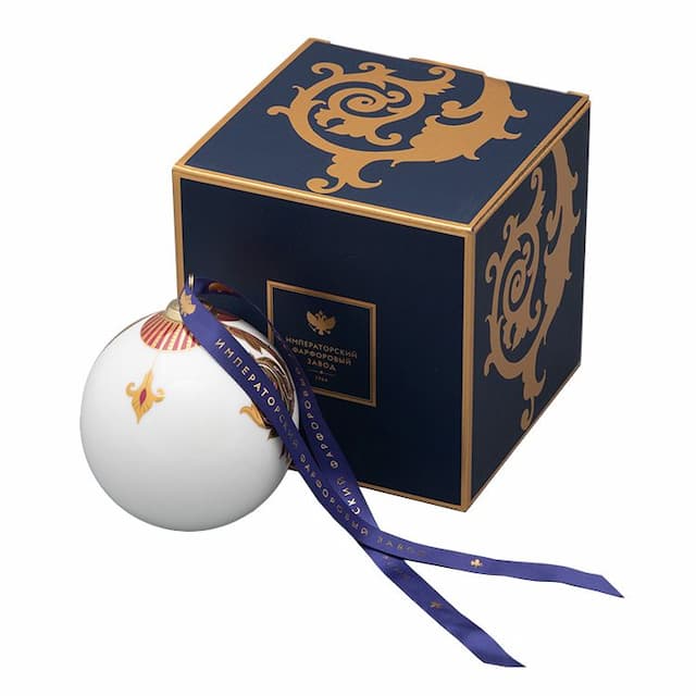 Ёлочная игрушка Шар ИФЗ, Рождественские узоры