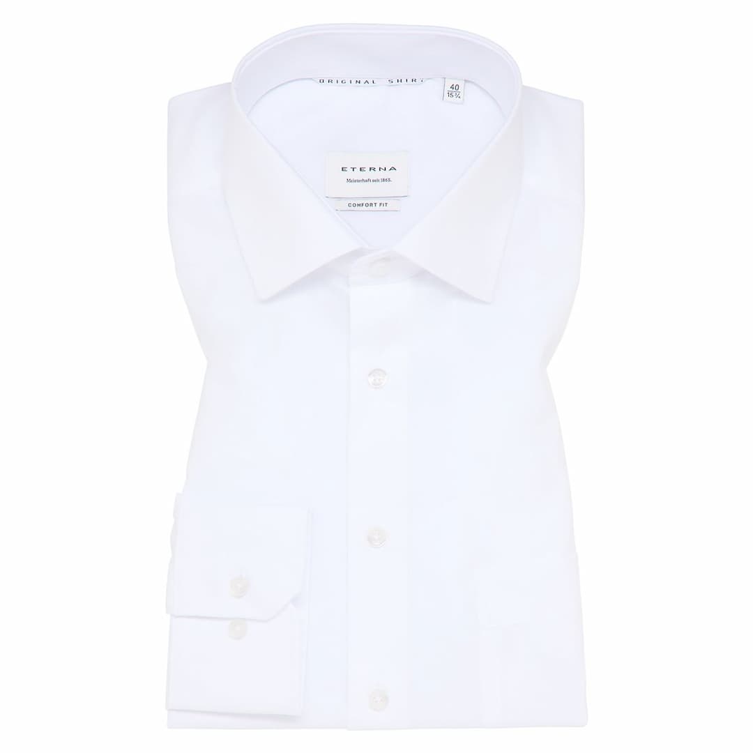Мужская белая сорочка Eterna | Фото 1