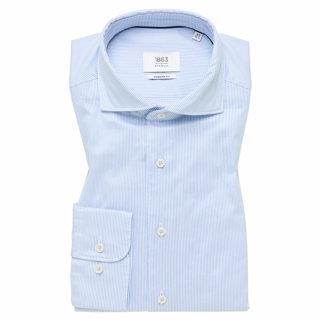 Мужская сорочка в полоску Eterna | Фото 1