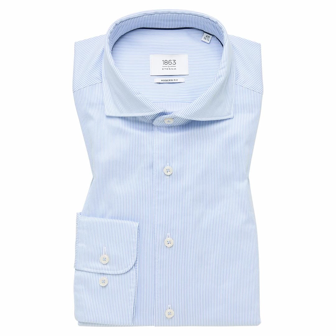 Мужская сорочка в полоску Eterna | Фото 1