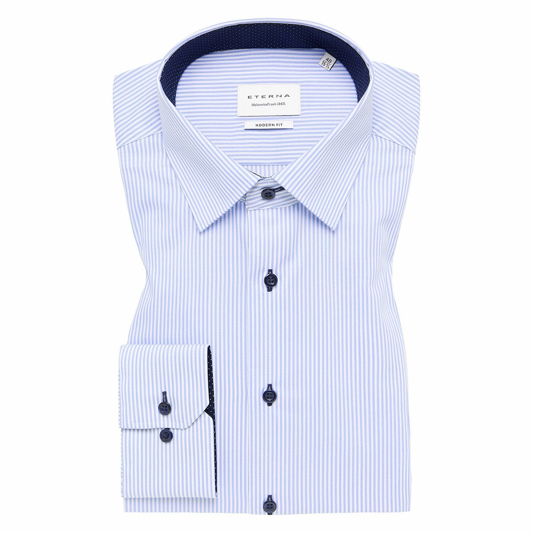 Мужская сорочка в полоску Eterna | Фото 1