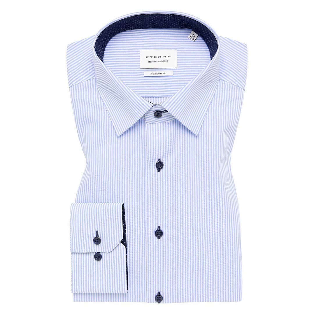 Мужская сорочка в полоску Eterna | Фото 1